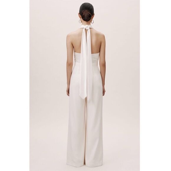 BHLDN Jill Stuart TARA JUMPSUIT IN WHITE - Picture 3 of 8
